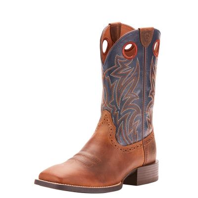 Ariat Western: Sport Sidebet Botas Western Hombre - Cobra / Azul Marino (FIKDO9063)